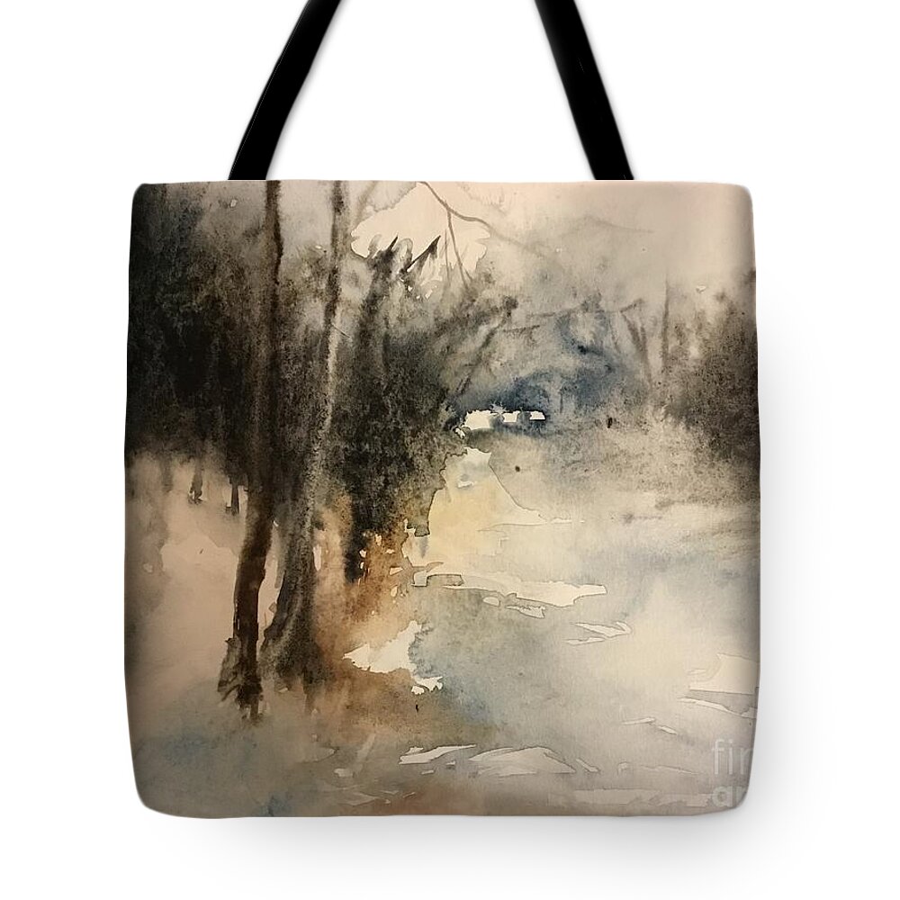 96209 Tote Bag featuring the painting 96209 by Han in Huang wong