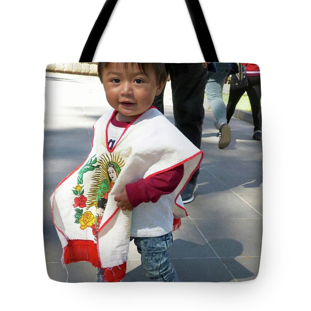 Mexican Child Tote Bag featuring the photograph A Little Love by Rosanne Licciardi