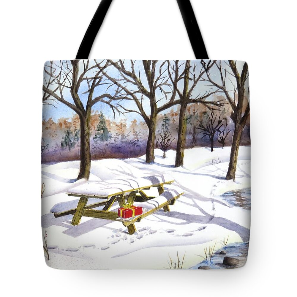 Picnic Tote Bag featuring the painting A Little Something by Joseph Burger
