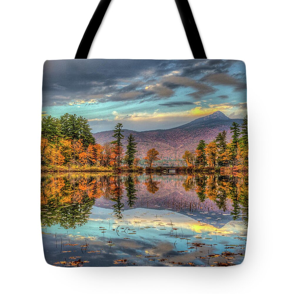 Scenics Tote Bag featuring the photograph A Mountain And Its Lake by Joe Martin A New Hampshire Portrait Photographer