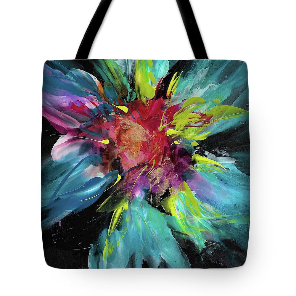 Floral Tote Bag featuring the painting The Promise by Bonny Butler