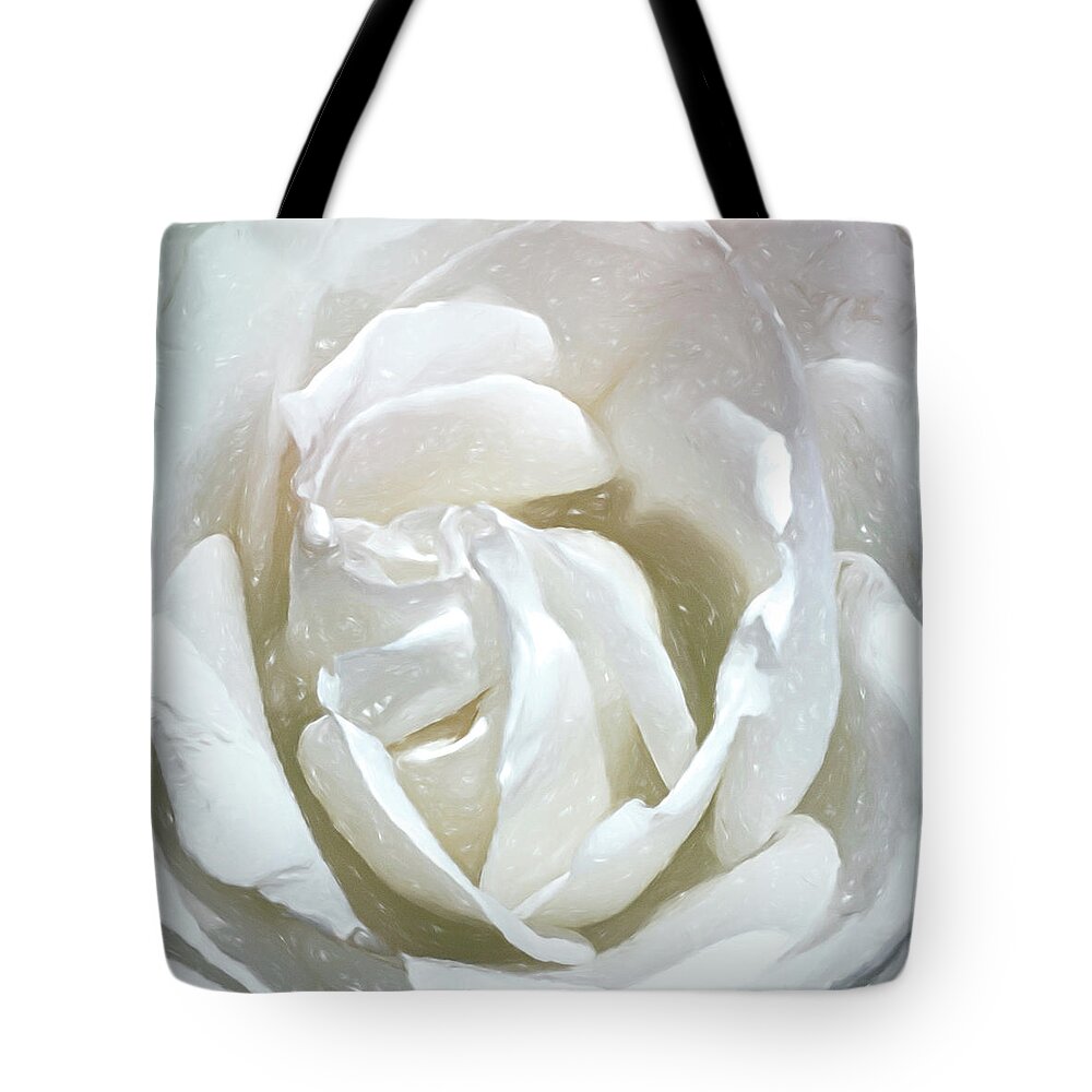  Tote Bag featuring the digital art A Rose is a Rose by Cindy Greenstein