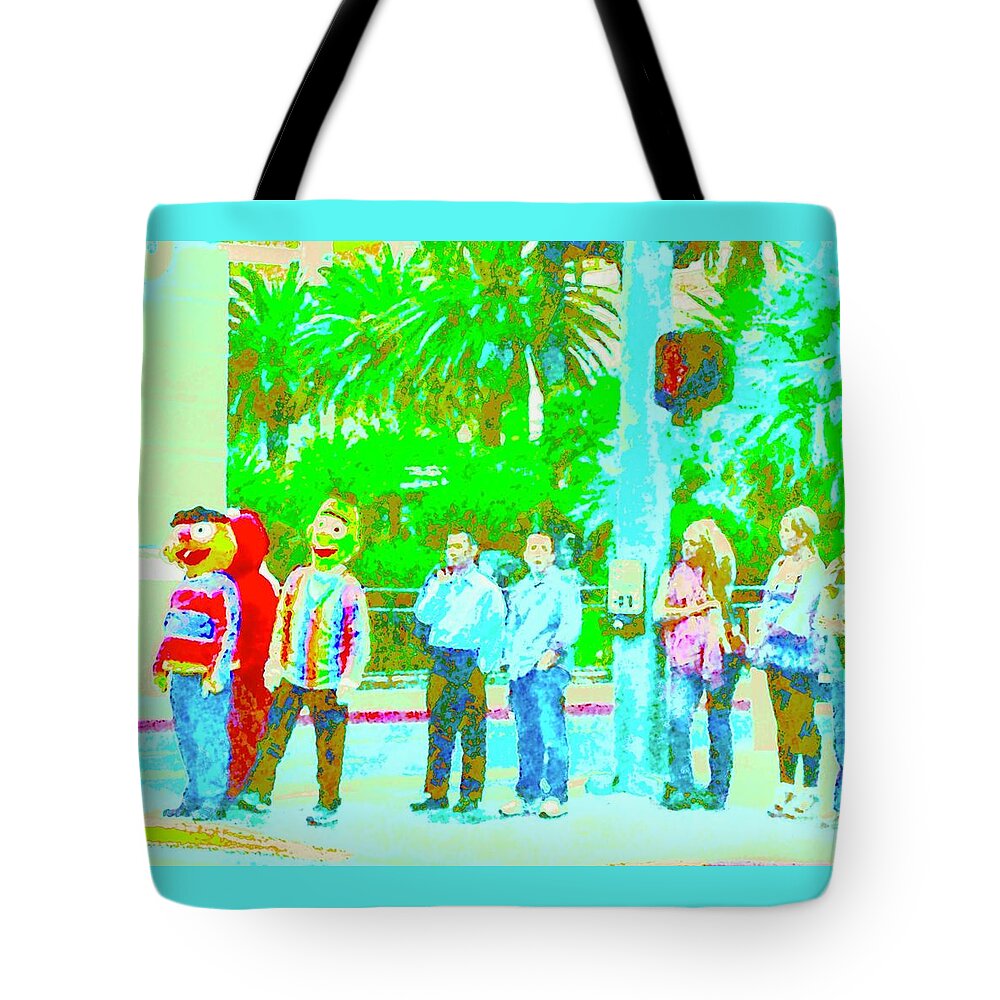 Las Vegas Tote Bag featuring the photograph A Typical Day in Las Vegas Too by Debra Grace Addison