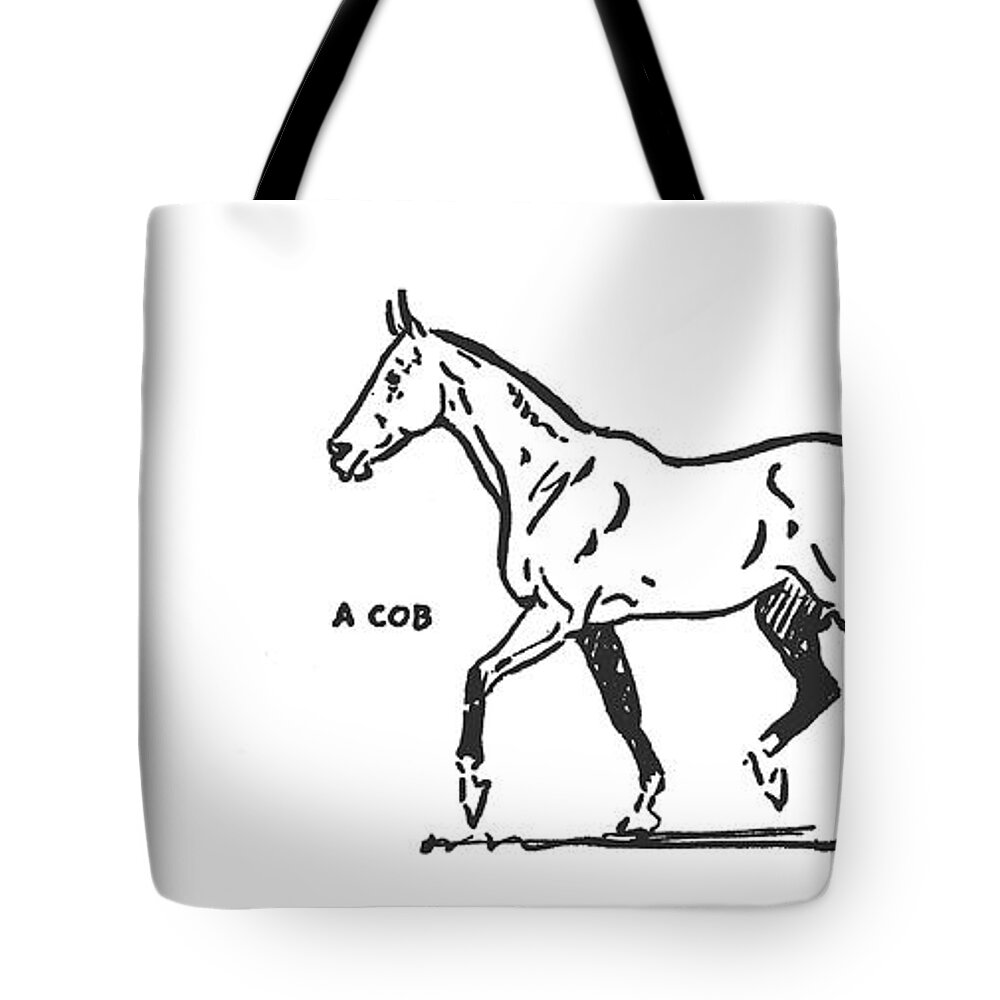 Art Tote Bag featuring the photograph A Vintage Cob by Dressage Design