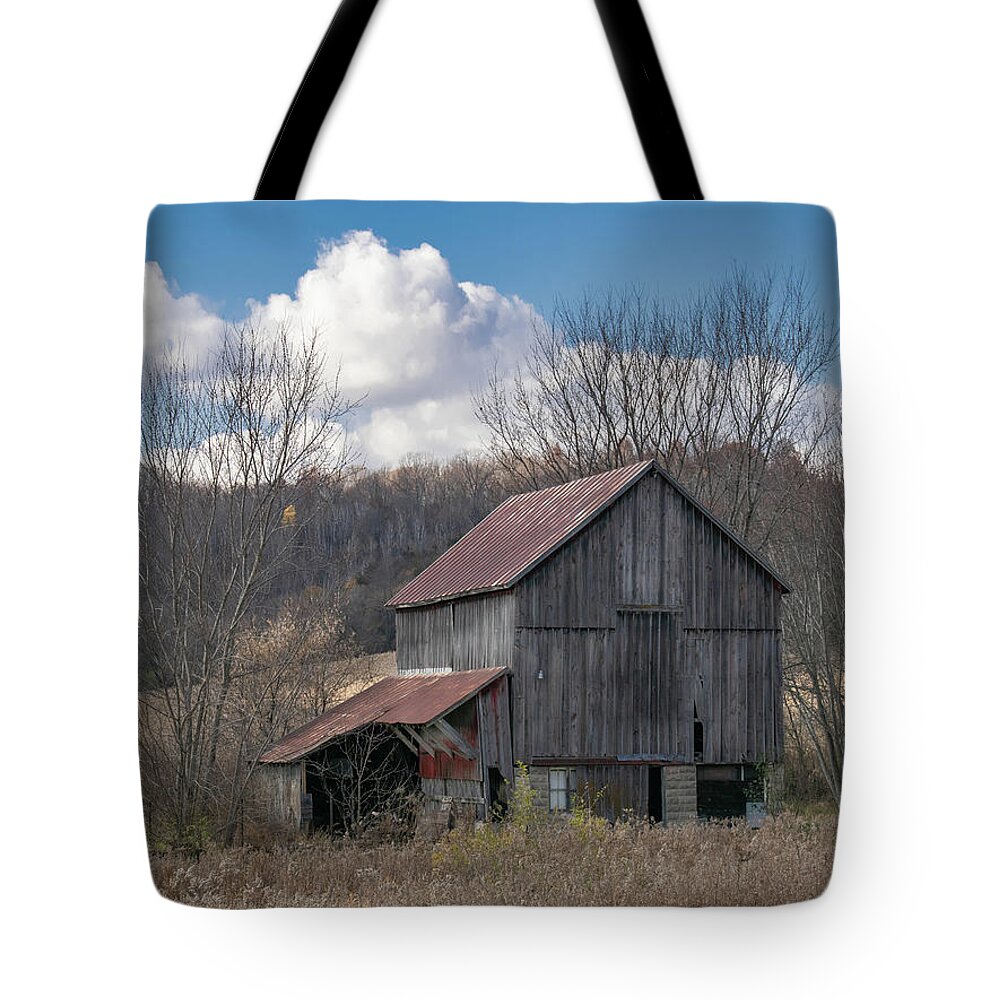 Farm Tote Bag featuring the photograph Abandoned by Phil S Addis