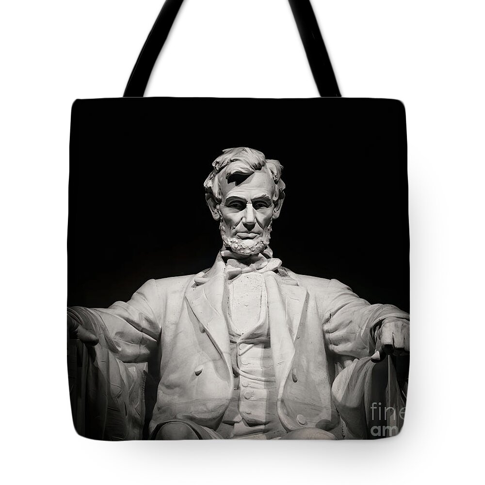 Abe Lincoln Tote Bag featuring the photograph Abe Lincoln by Doug Sturgess