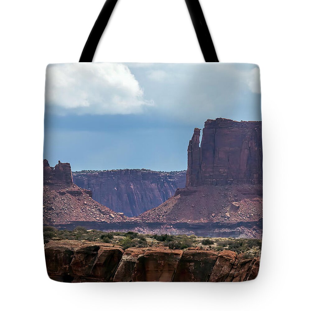 Utah Tote Bag featuring the photograph Above the Canyon Rim by Jim Garrison