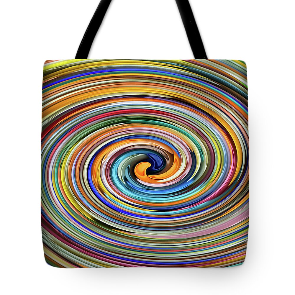 Artificial Tote Bag featuring the photograph Abstract Background, Swirl, Vibrant by W-ings
