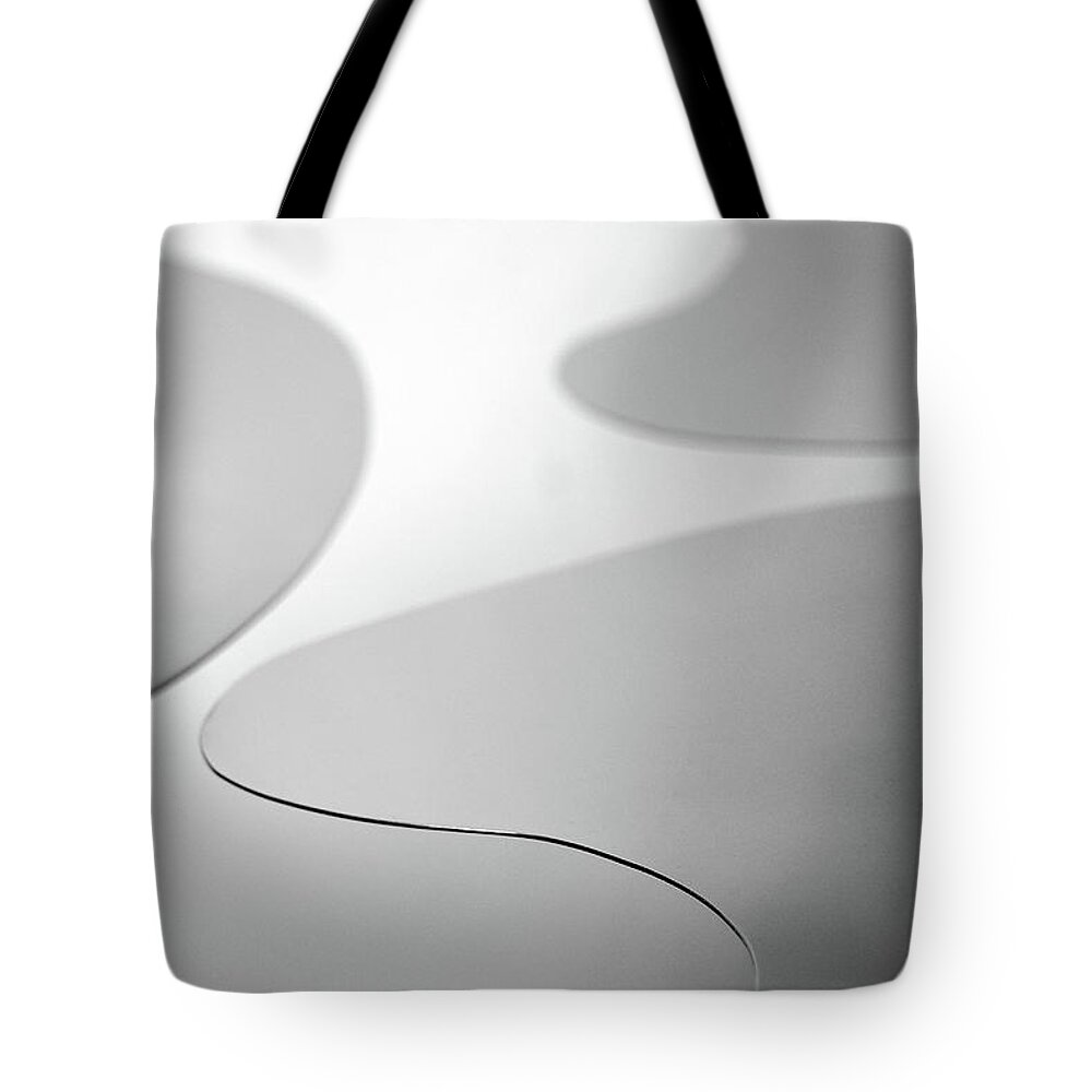 Concepts & Topics Tote Bag featuring the photograph Abstract B&w by Win-initiative/neleman