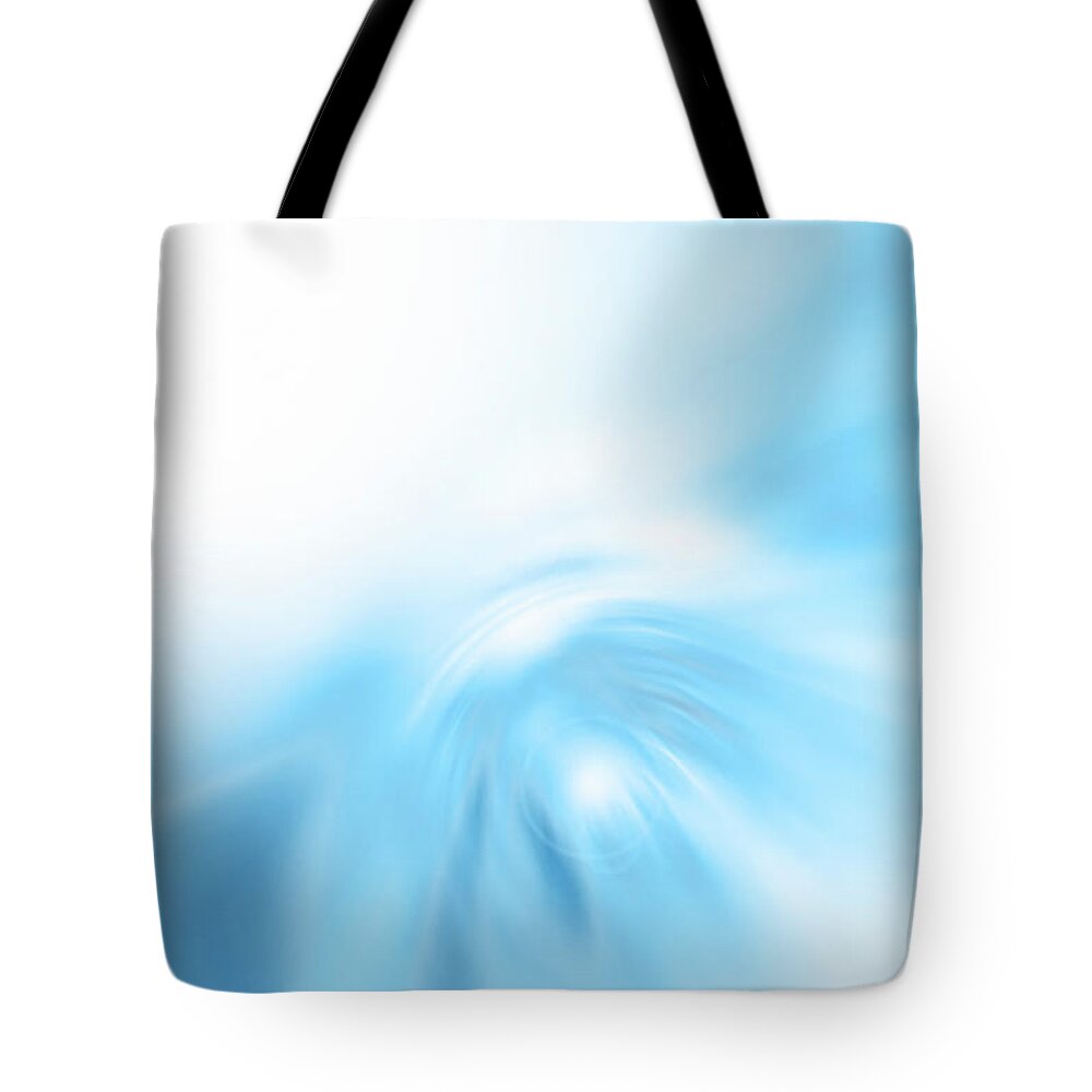Art Tote Bag featuring the digital art Abstract Colour Blue Background by Duncan1890