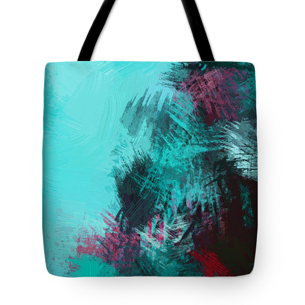 Abstract Tote Bag featuring the painting Abstract - DWP1501681 by Dean Wittle