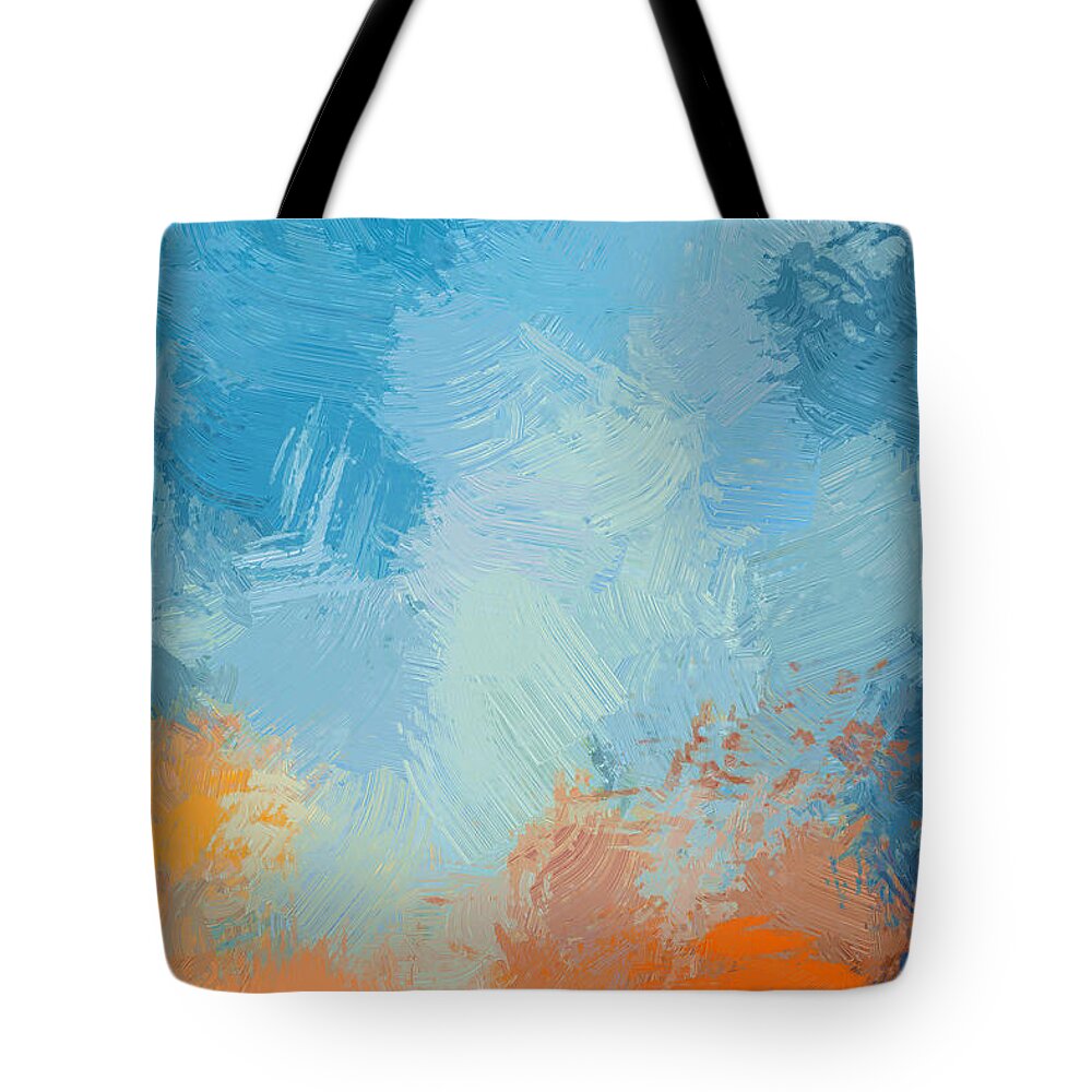 Abstract Tote Bag featuring the painting Abstract - DWP1549241 by Dean Wittle