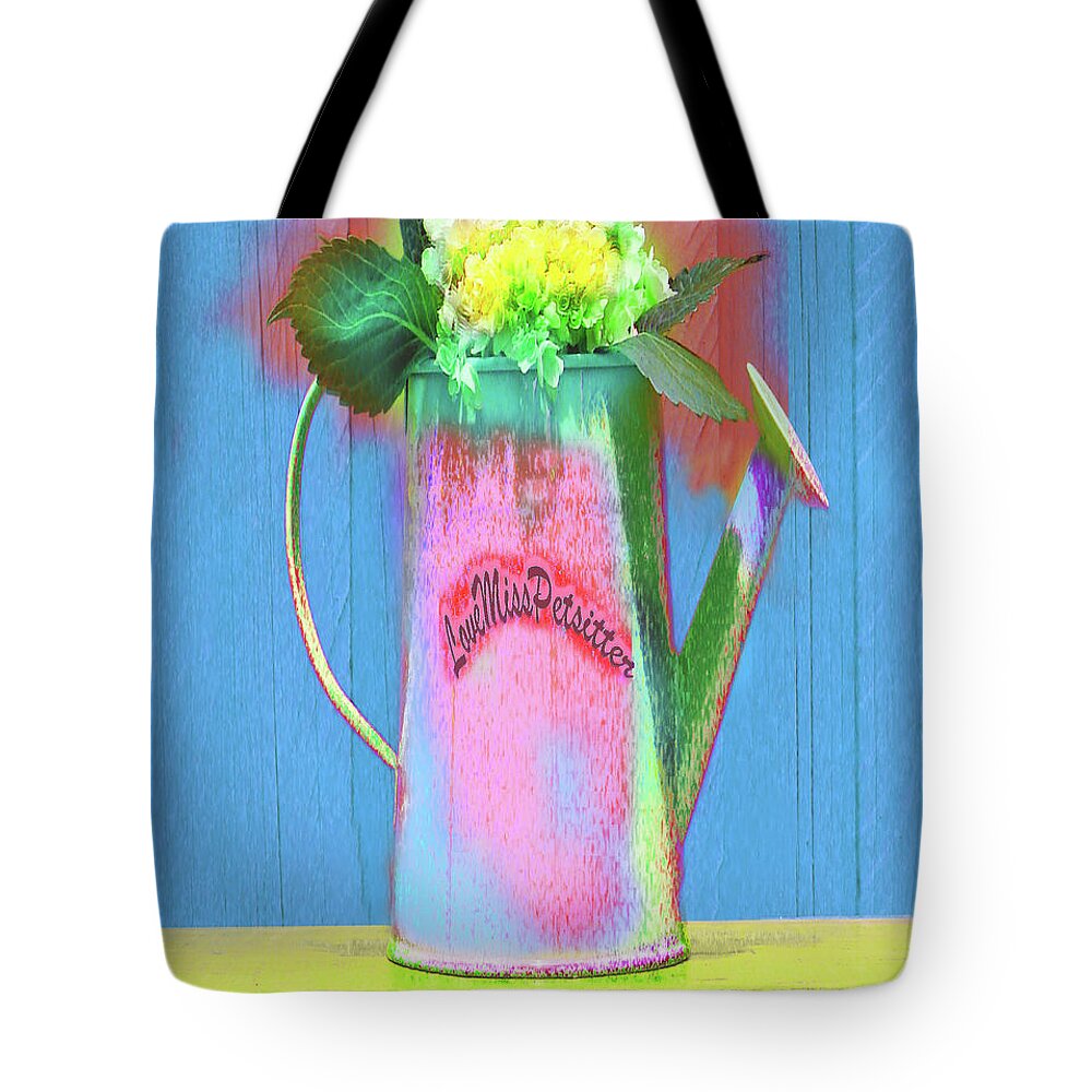Art Tote Bag featuring the digital art Floral Art 377 by Miss Pet Sitter