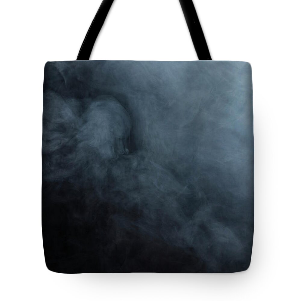 Air Pollution Tote Bag featuring the photograph Abstract Smoke Background by Lastsax