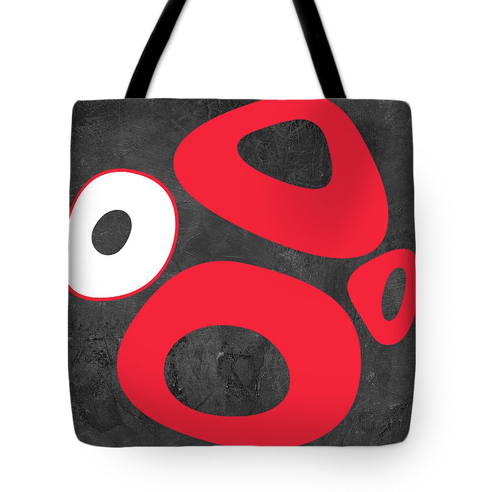  Tote Bag featuring the painting Abstract Splash Theme IX by Naxart Studio