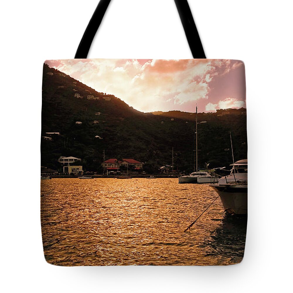 Caribbean Sea Tote Bag featuring the photograph Abstractions of Coral Bay by Climate Change VI - Sales