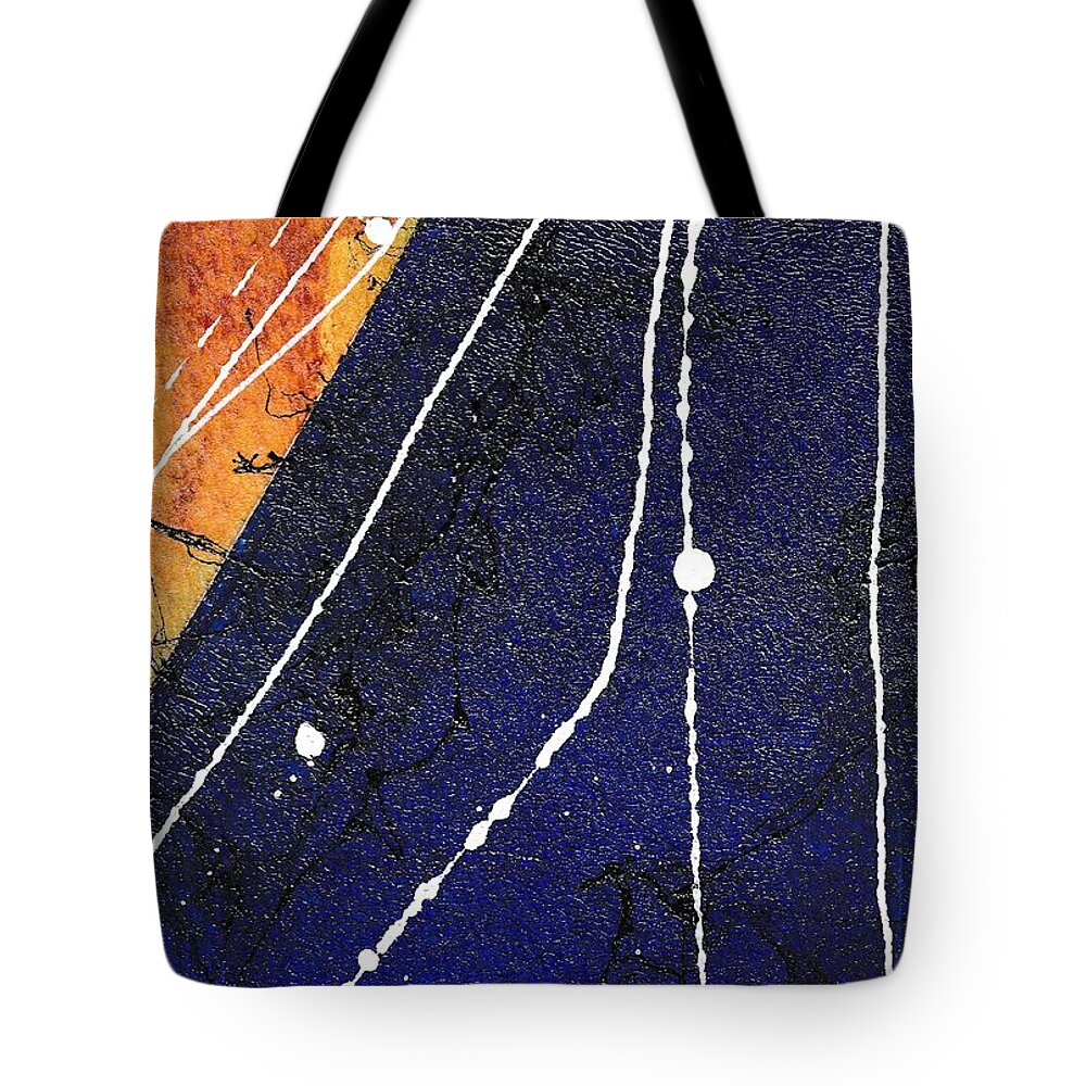 Abstract Tote Bag featuring the painting Abstracts series 4 - 8 by Louise Adams