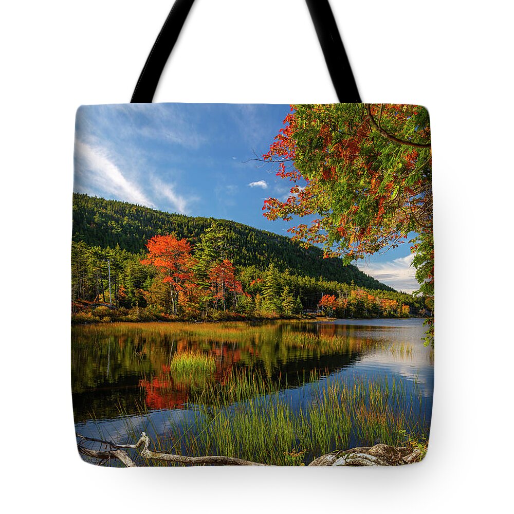 Maine Tote Bag featuring the photograph Acadia Glow by Karin Pinkham