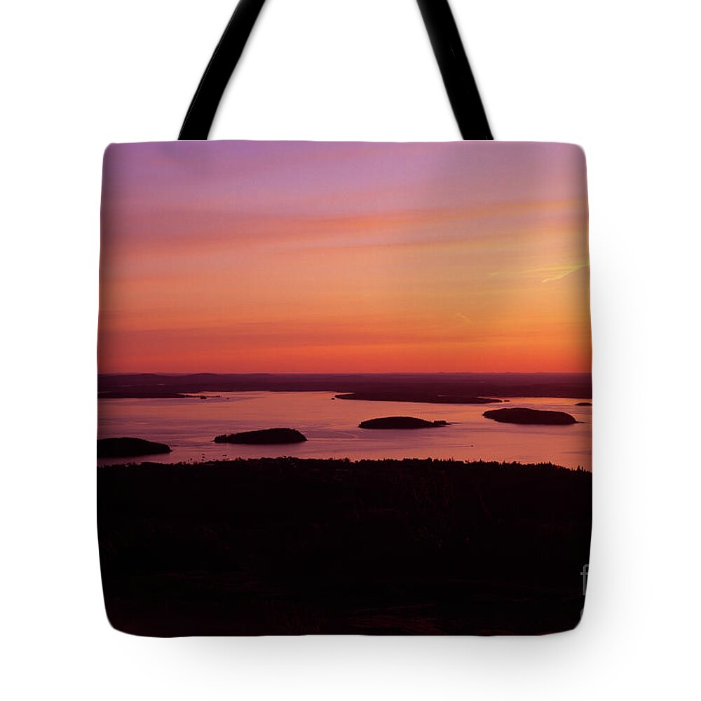 Acadia National Park Tote Bag featuring the photograph Acadia National Park Maine - Frenchman Bay by Erin Paul Donovan