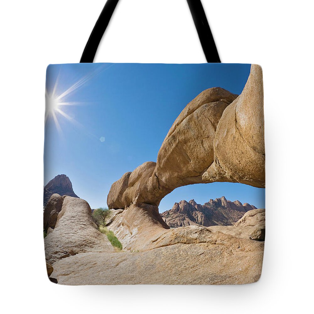 Tranquility Tote Bag featuring the photograph Africa, Namibia, Natural Arch At by Westend61