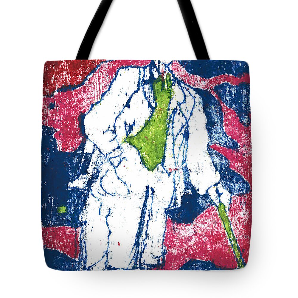 Painting Tote Bag featuring the painting After Billy Childish Painting OTD 21 by Edgeworth Johnstone