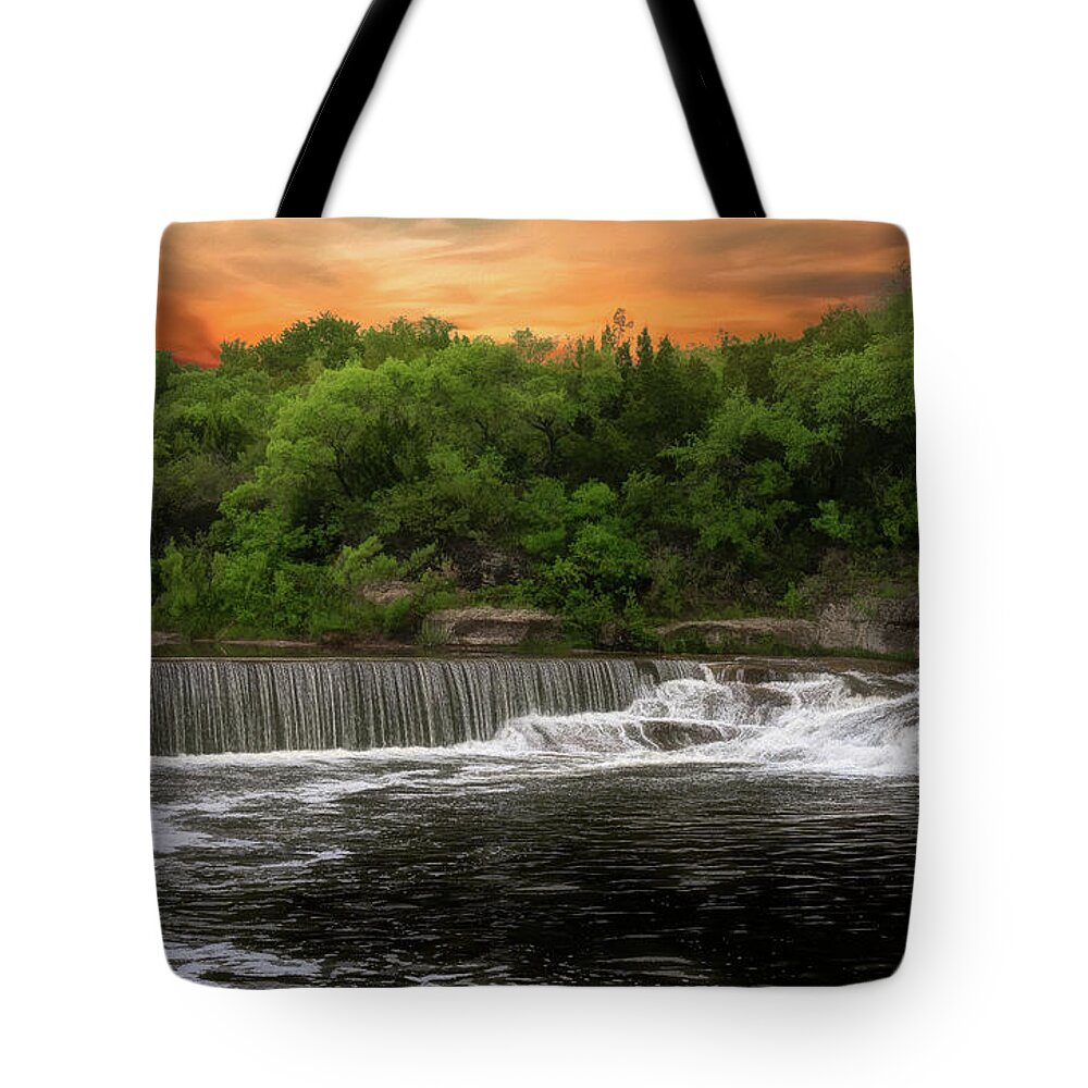 Waterfall Tote Bag featuring the photograph After the Rain Storm by G Lamar Yancy