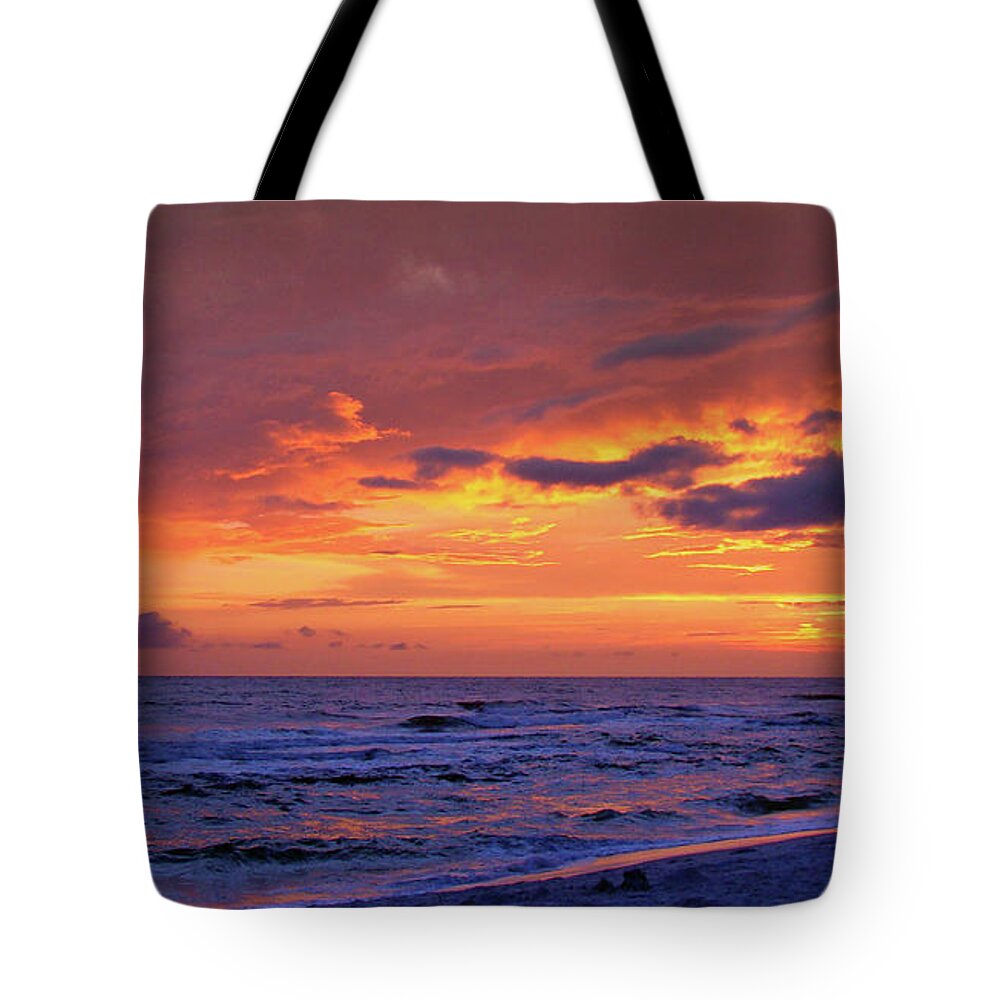 Sunset Tote Bag featuring the photograph After the Sunset by Sandy Keeton
