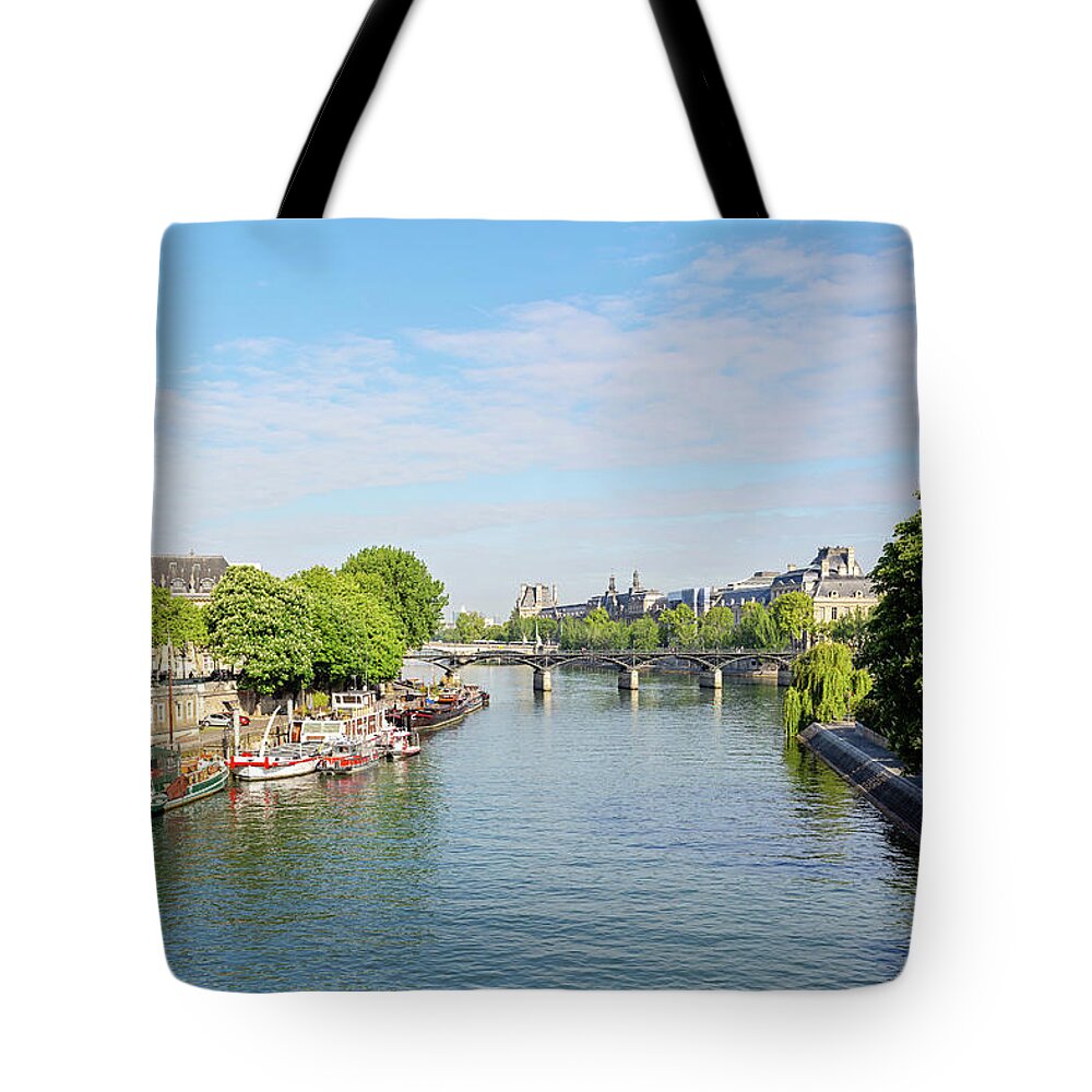 Paris Tote Bag featuring the photograph Afternoon Along the Seine - Paris, France by Melanie Alexandra Price