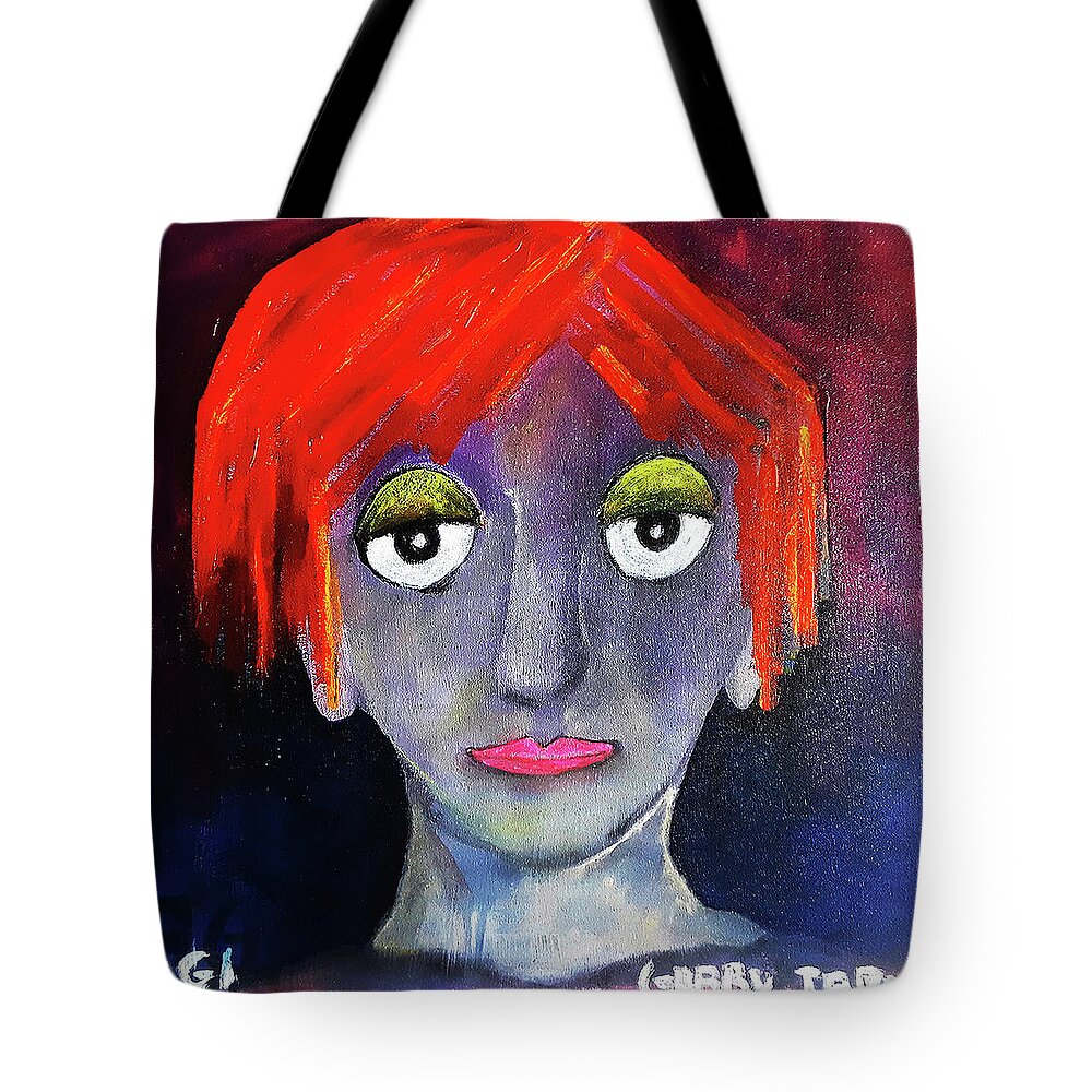 Woman Tote Bag featuring the painting AGI by Gabby Tary