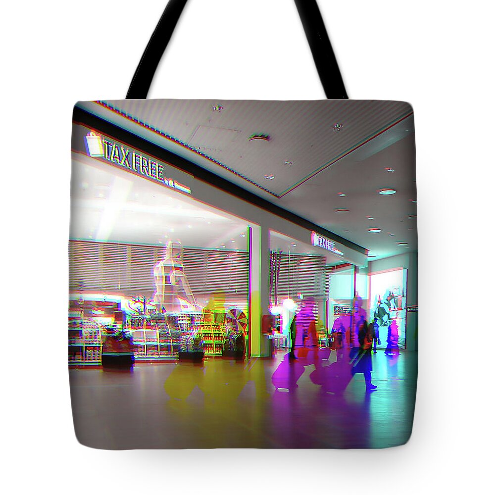 Airplane Tote Bag featuring the photograph Airport Shadows by Alexandra Vusir