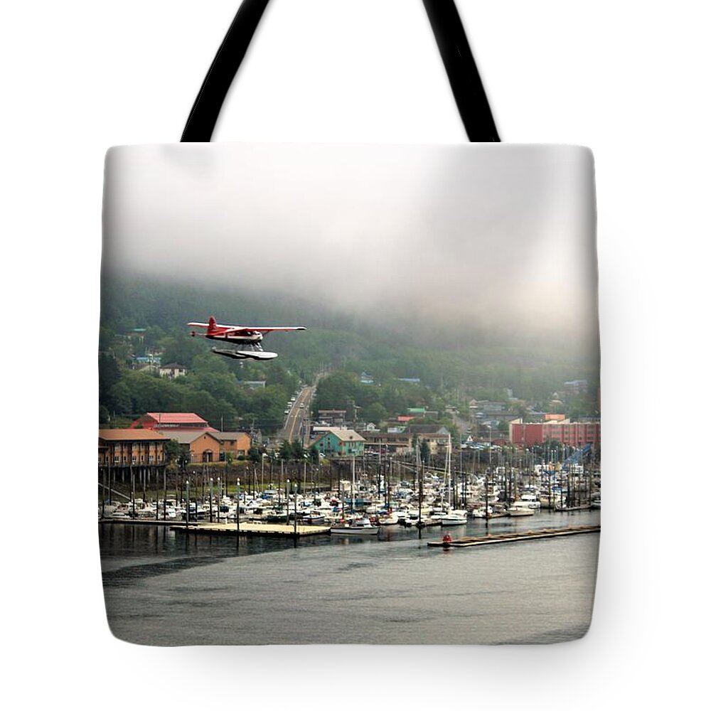 Ketchikan Tote Bag featuring the photograph Alaskan Town by FD Graham