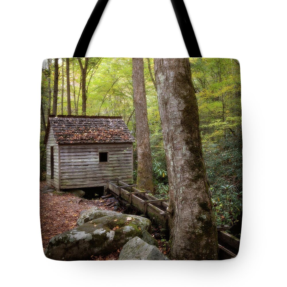 Appalachia Tote Bag featuring the photograph Alfred Reagan's Tub Mill by Lana Trussell