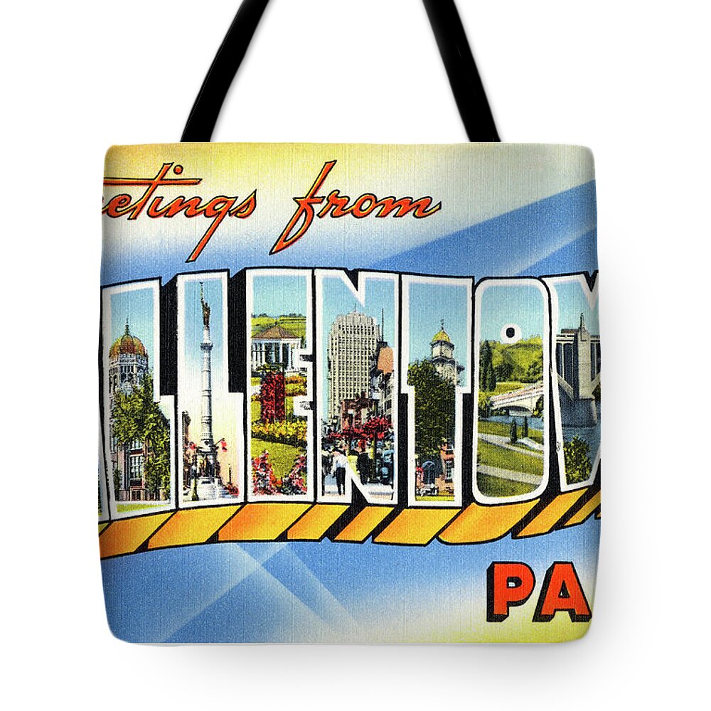 Allentown Tote Bag featuring the photograph Allentown Greetings by Mark Miller