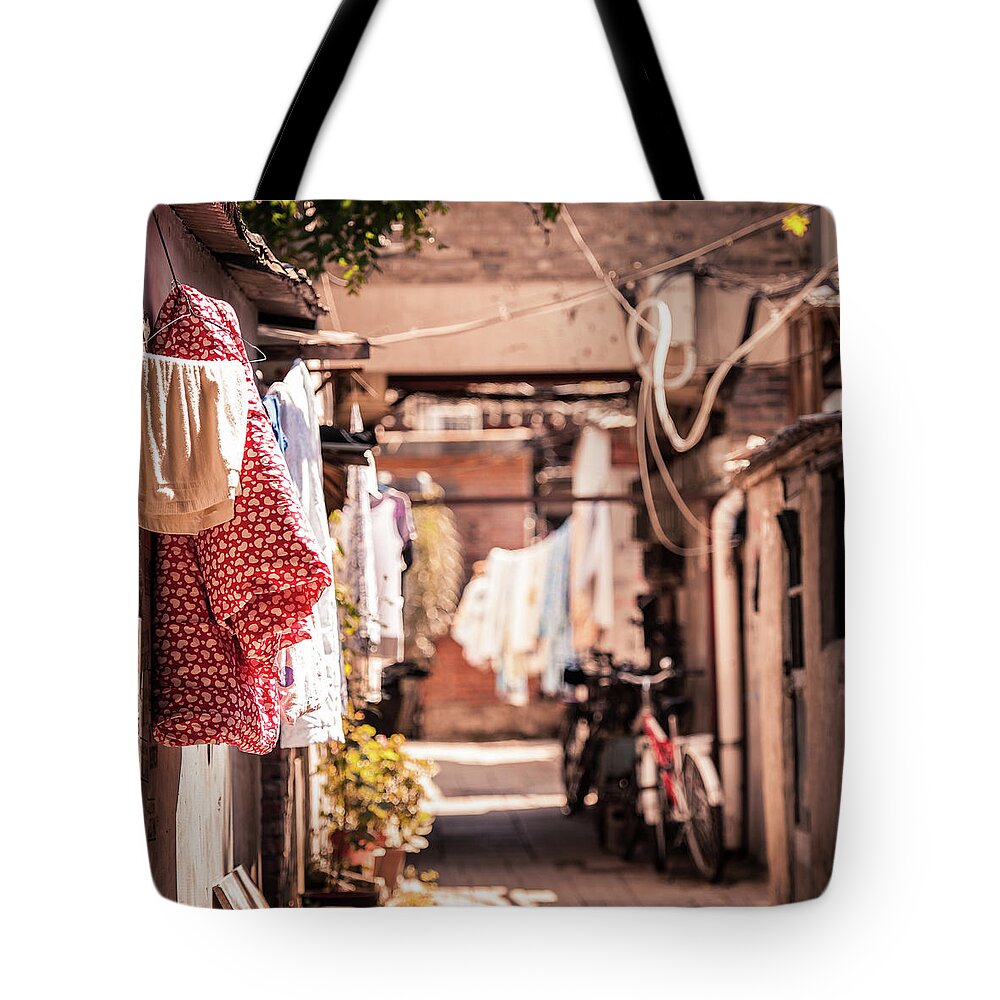 Tranquility Tote Bag featuring the photograph Alley by Capturing A Second In Life, Copyright Leonardo Correa Luna