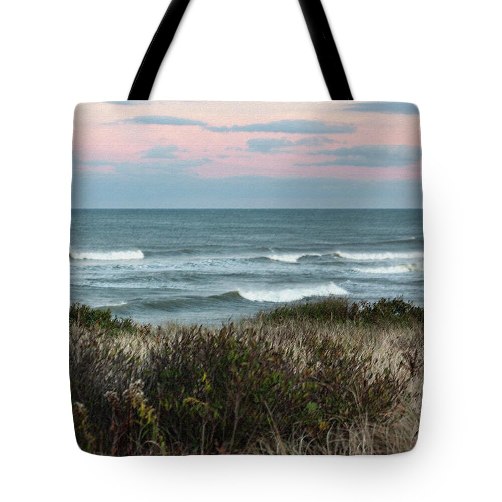 Photograph Tote Bag featuring the photograph Along Cape Cod II - Pastel by Suzanne Gaff