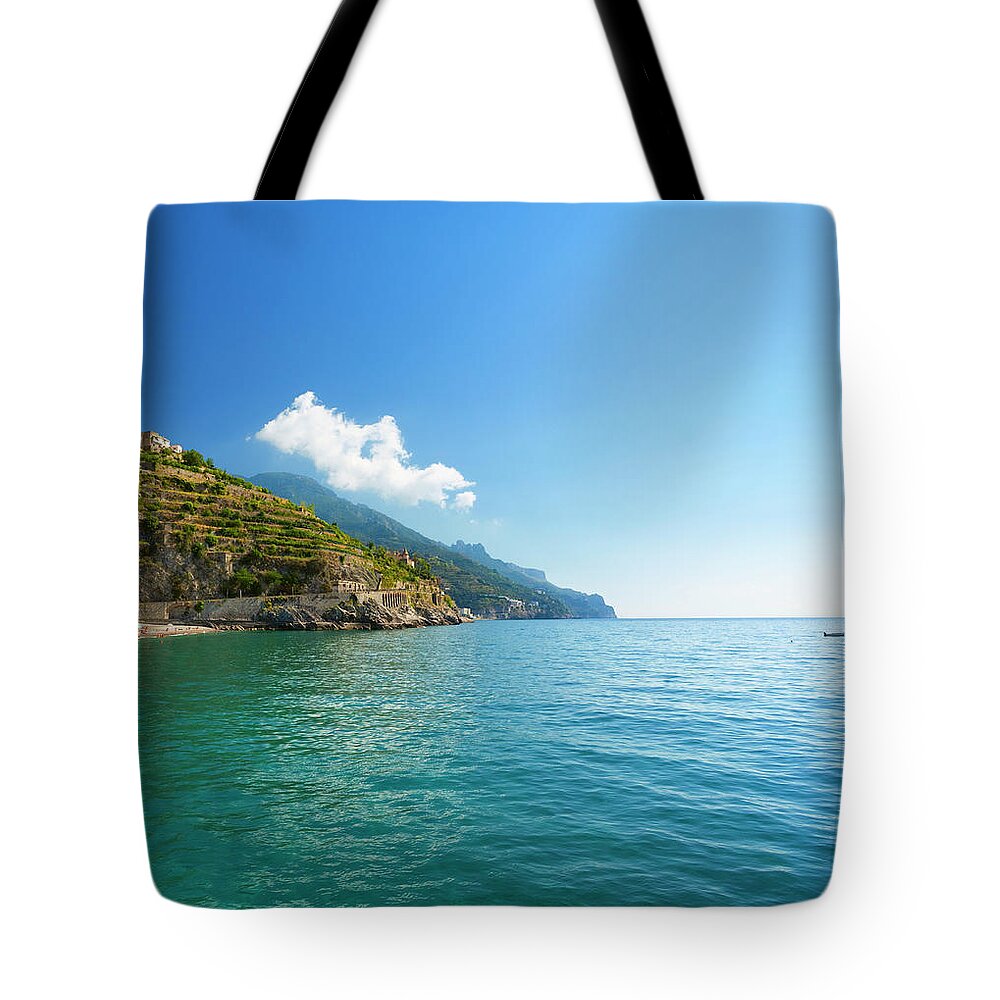 Scenics Tote Bag featuring the photograph Amalfi Coast by Brzozowska