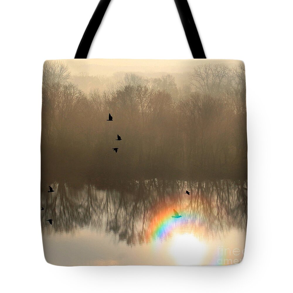 Fog Tote Bag featuring the photograph Amazing Grace by Paula Guttilla