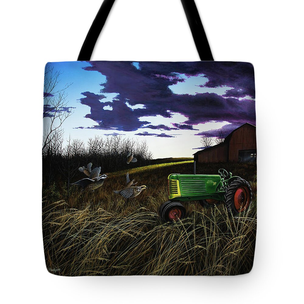 Oliver Tote Bag featuring the painting An Oliver Time of Year by Anthony J Padgett