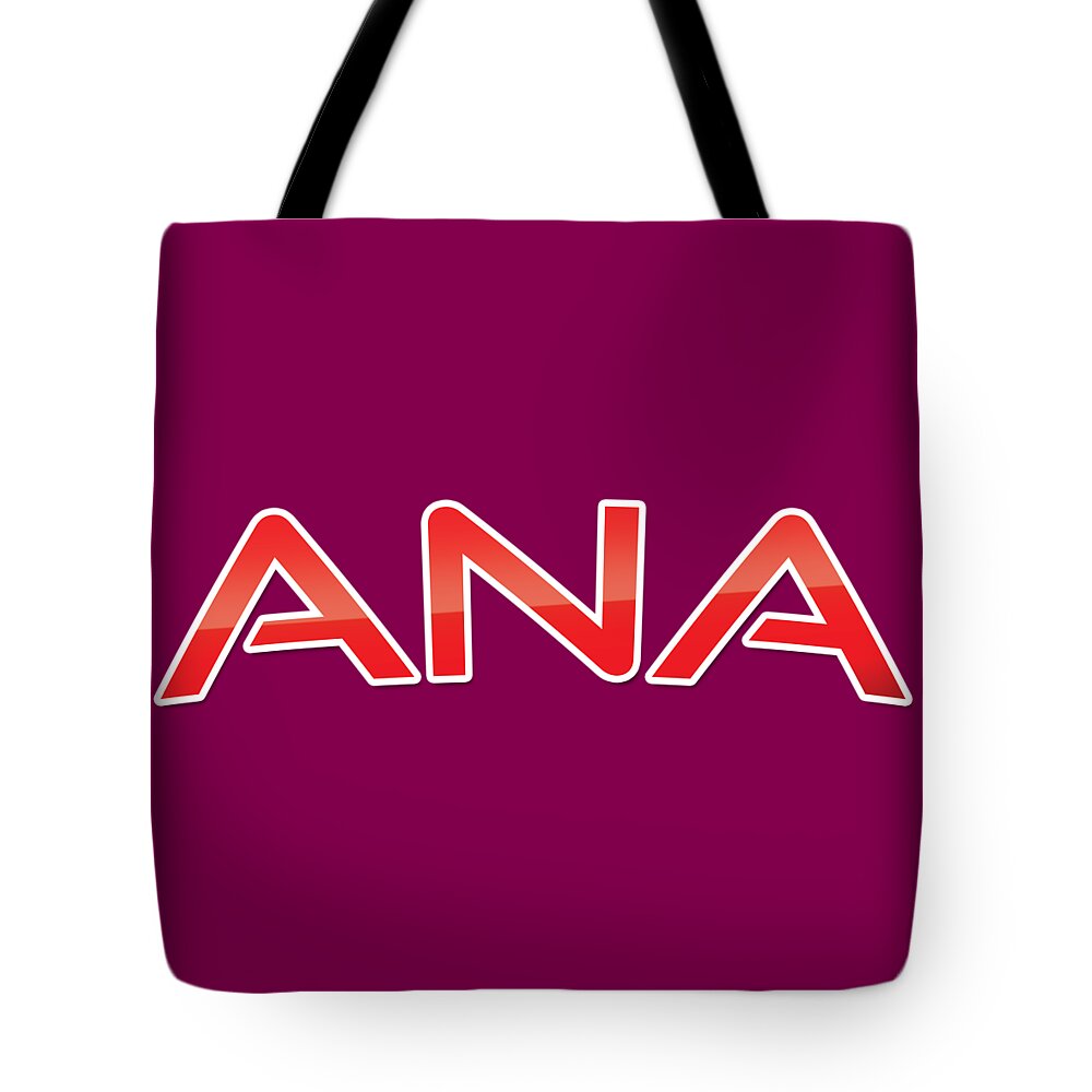 Ana Tote Bag featuring the digital art Ana by TintoDesigns