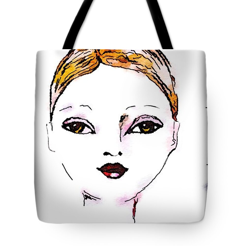 My Girls Tote Bag featuring the mixed media Anastasia 2 by Vanessa Katz