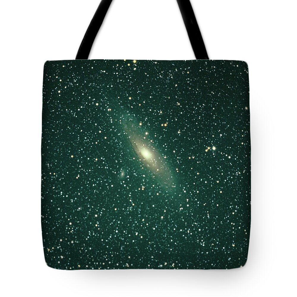 Majestic Tote Bag featuring the photograph Andromeda Galaxy by Tpuerzer