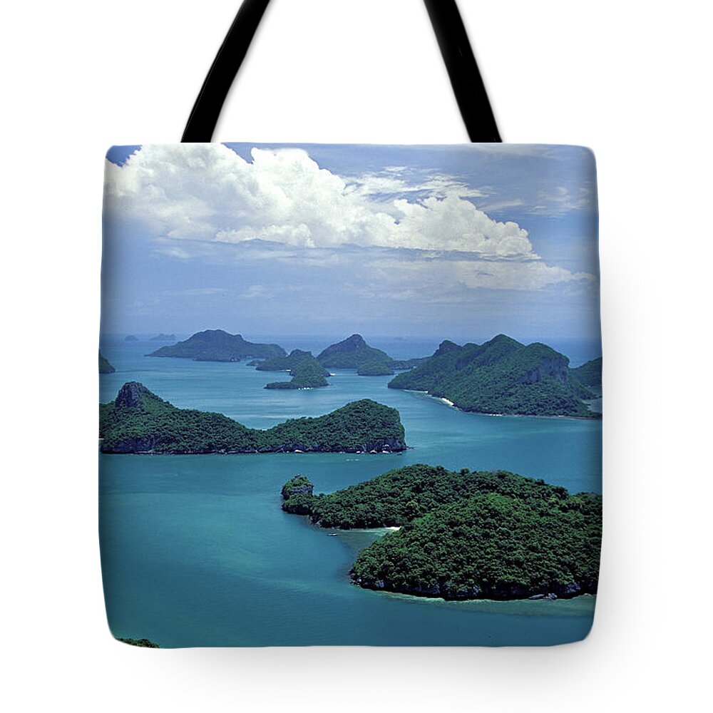 Tranquility Tote Bag featuring the photograph Ang Thong National Marine Park by Teo Barker