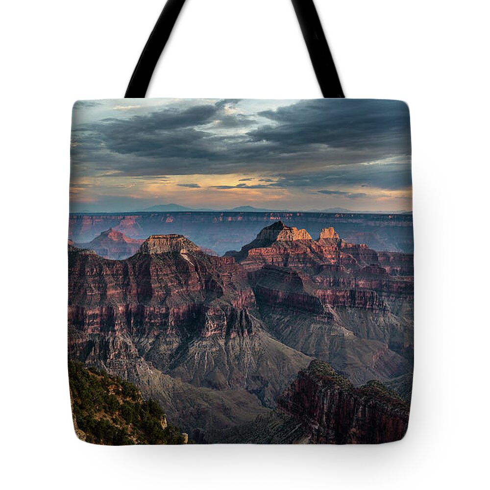 Peak Tote Bag featuring the photograph Angel Point by Ian Stotesbury