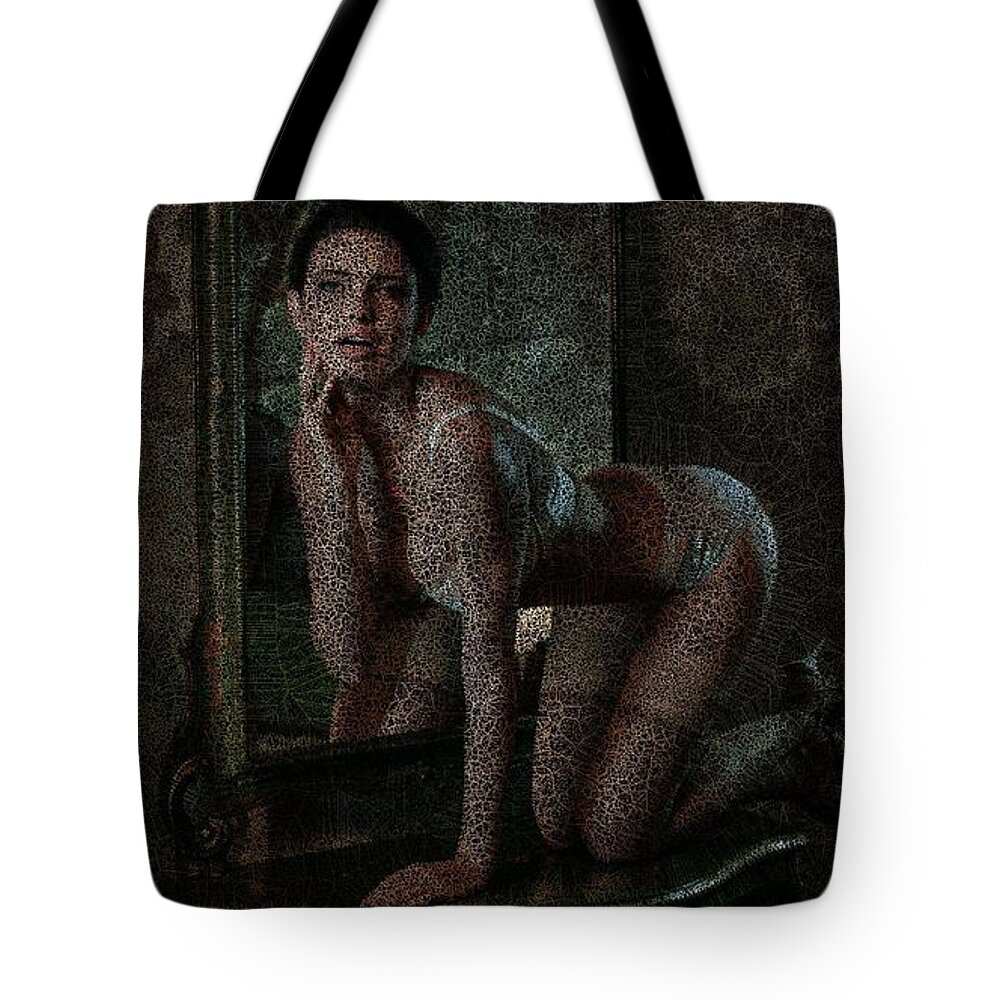 Vorotrans Tote Bag featuring the digital art Animal Geometry by Stephane Poirier