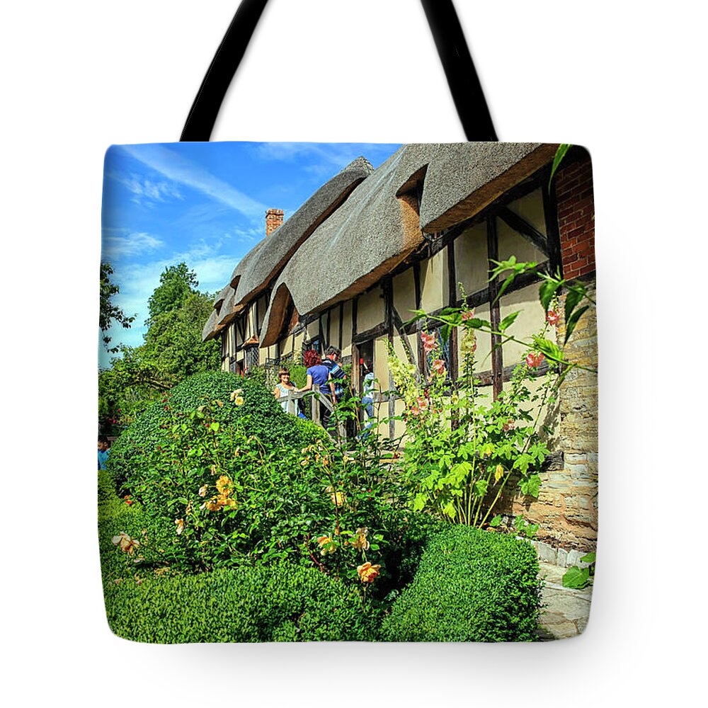 Shakespeare Tote Bag featuring the photograph Anne Hathaway's Cottage by Chris Smith