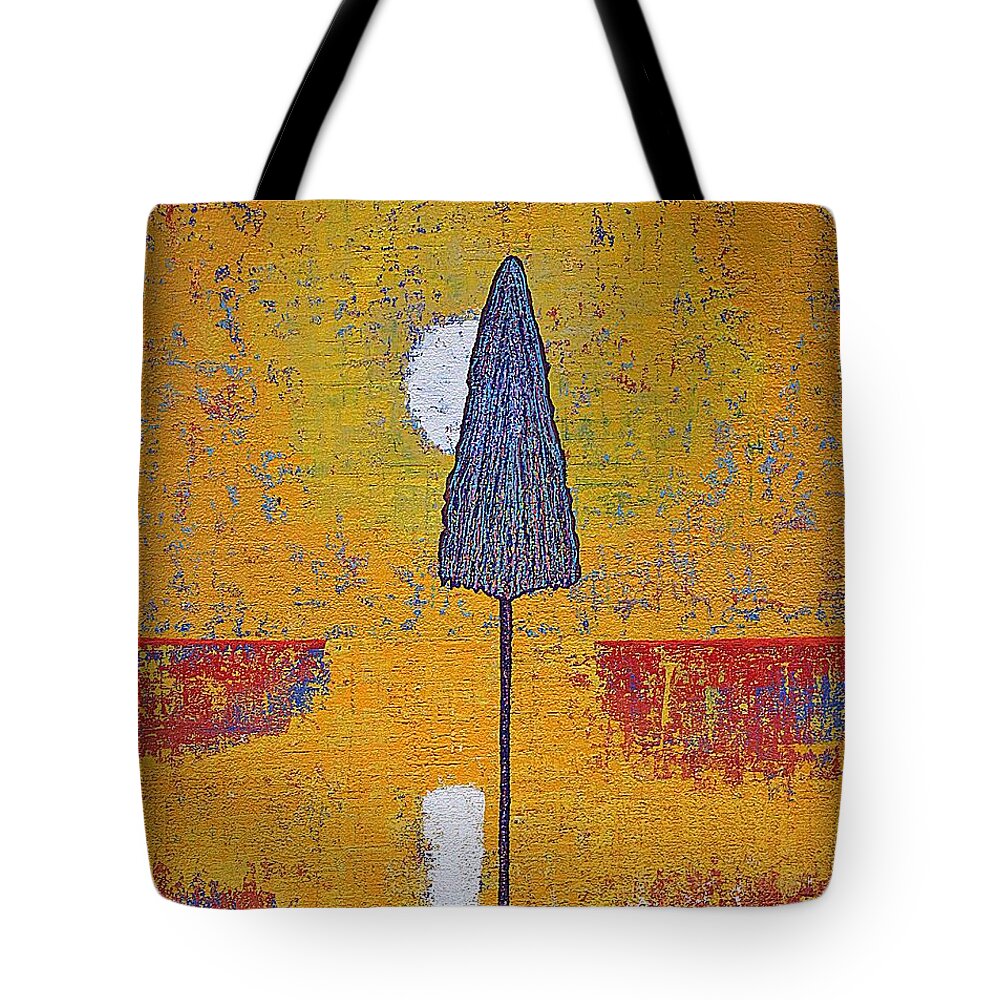 Sunrise Tote Bag featuring the painting Another Day at the Office original painting by Sol Luckman