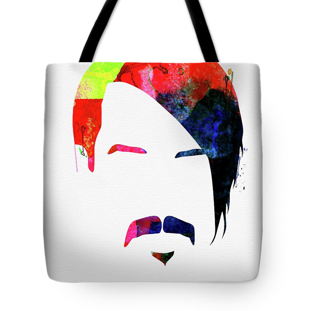 Anthony Kiedis Tote Bag featuring the mixed media Anthony Watercolor by Naxart Studio
