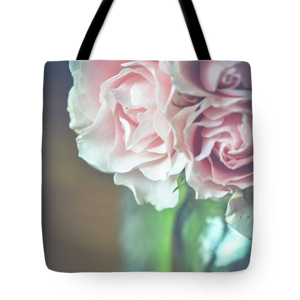 Pink Roses Tote Bag featuring the photograph Antique Roses by Michelle Wermuth