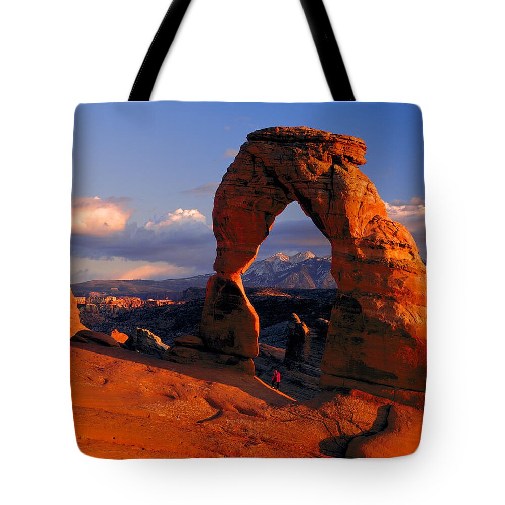 Estock Tote Bag featuring the digital art Arches National Park, Utah by Hp Huber