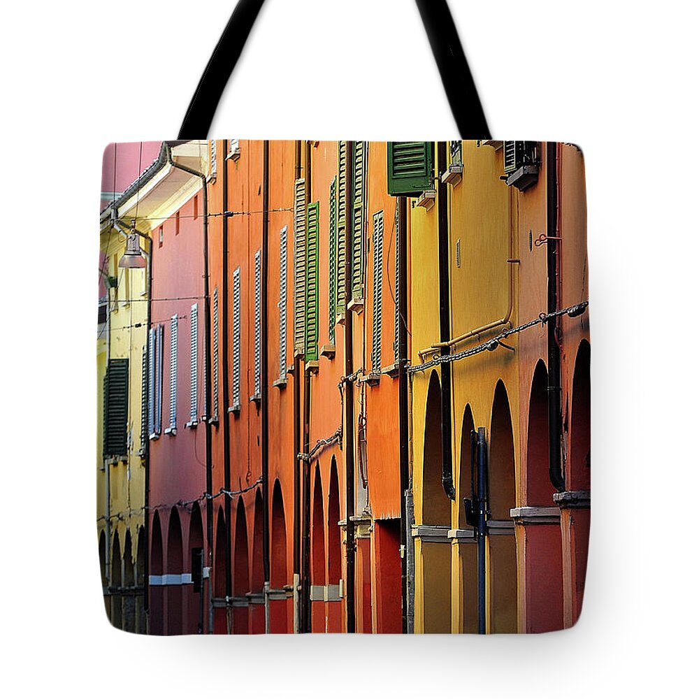 Arch Tote Bag featuring the photograph Arches, Windows And Colors by Pierluigi Broccoli